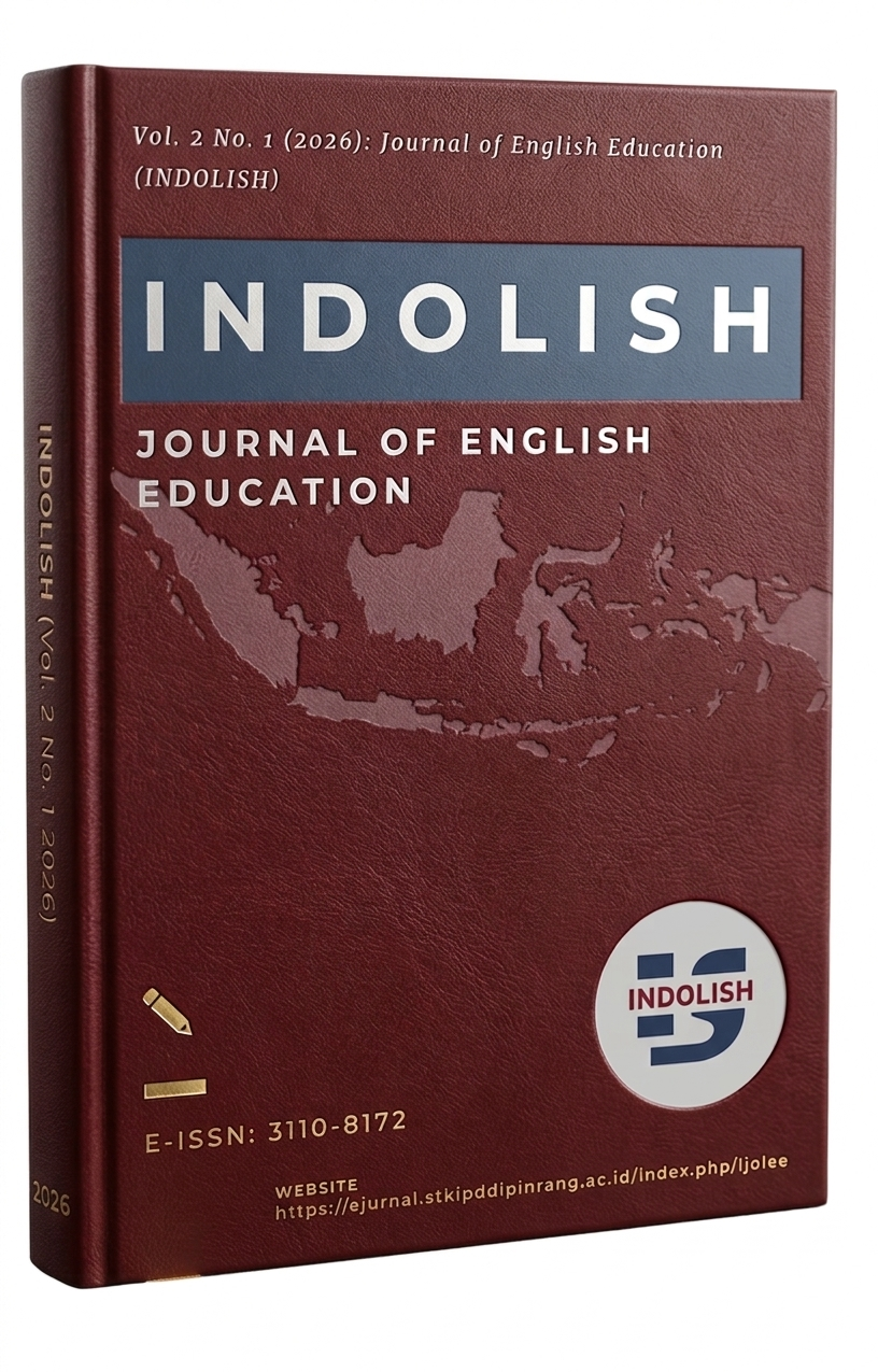 					View Vol. 2 No. 1 (2026): Journal of English Education (Indolish)
				